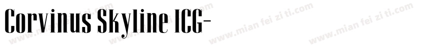 Corvinus Skyline ICG字体转换